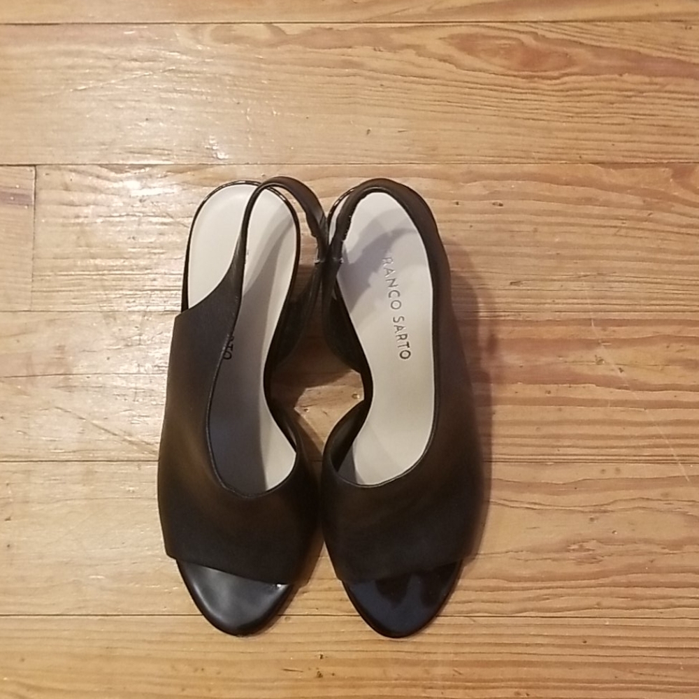 Black Leather Heels